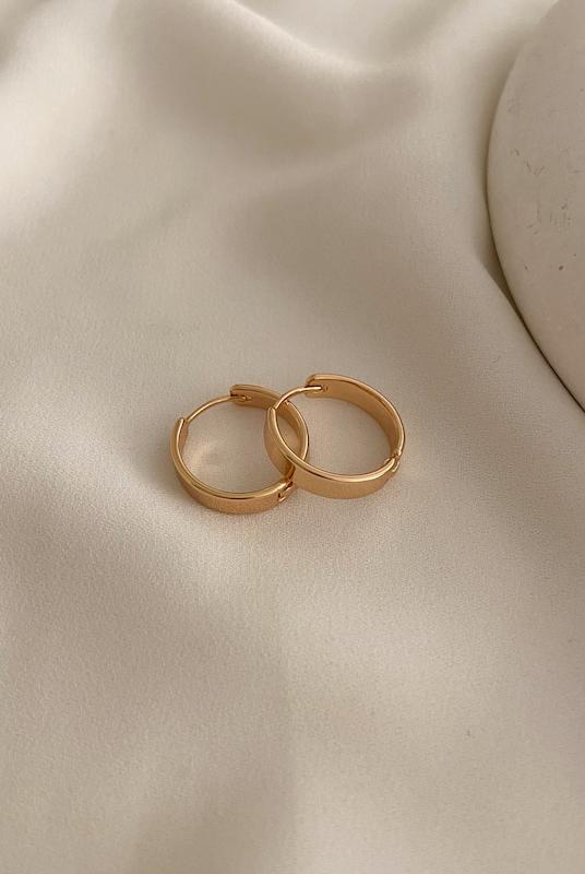 گوشواره حلقه ای تخت