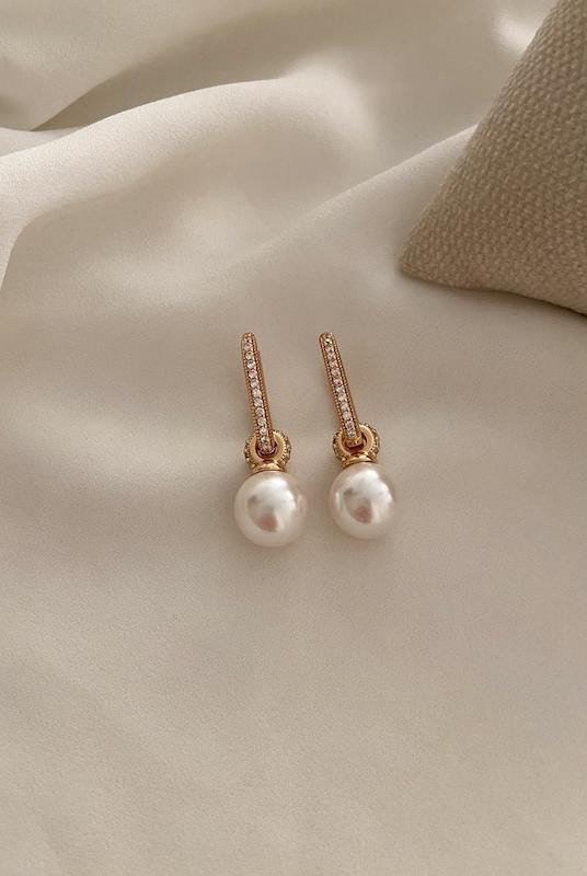 گوشواره مروارید جواهری