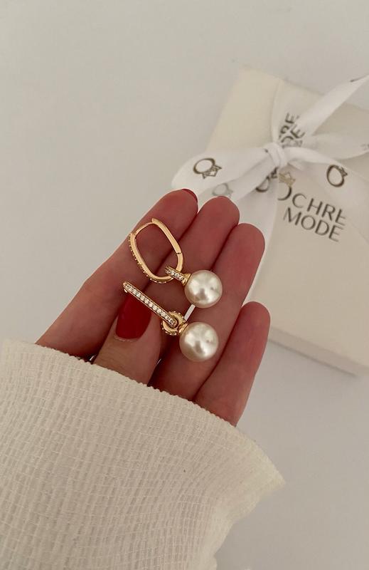 گوشواره مروارید جواهری