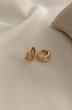  گوشواره حلقه ای تویین 18K