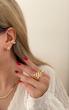  گوشواره حلقه ای تویین 18K