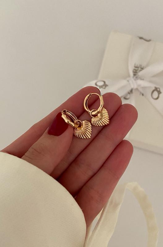 گوشواره قلب شیاردار