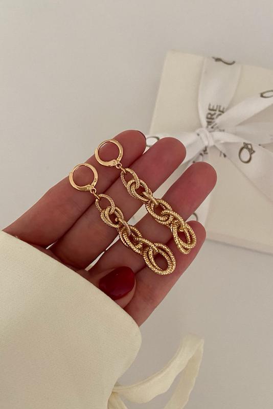 گوشواره زنجیر لوکسا
