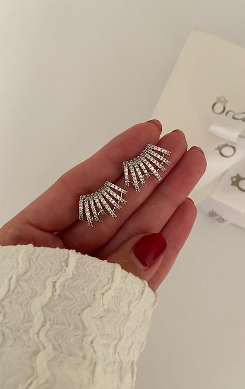 گوشواره چند رج جواهری