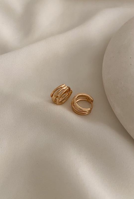 گوشواره سه حلقه ساده
