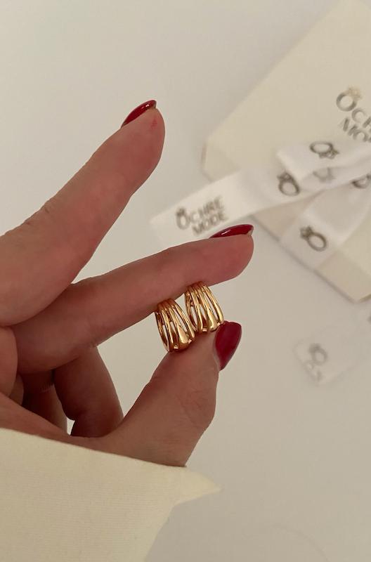 گوشواره سه حلقه ساده