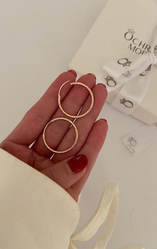 گوشواره حلقه ای شاینی