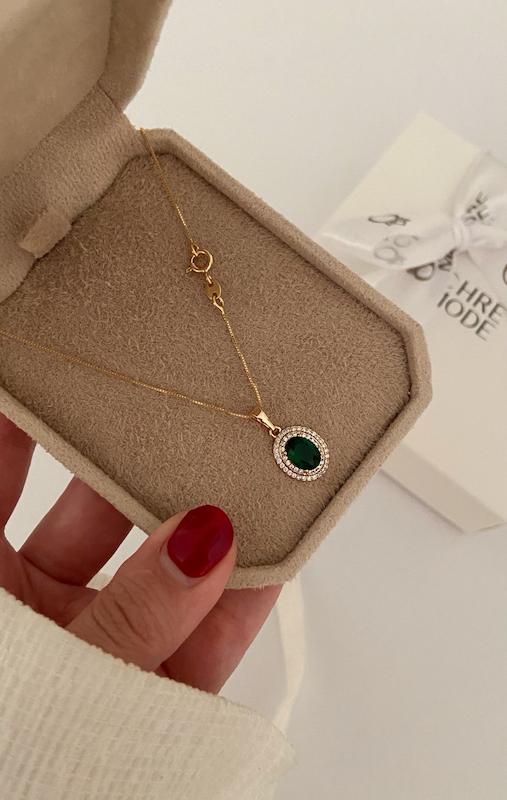 گردنبند سبز زمردی