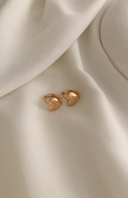 گوشواره قلب میلو متوسط