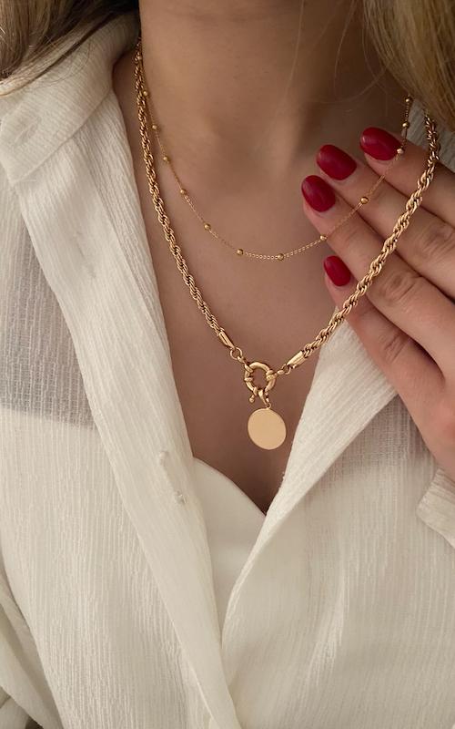 گردنبند طنابی آویز سکه