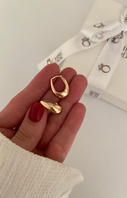 گوشواره حلقه ای تابی