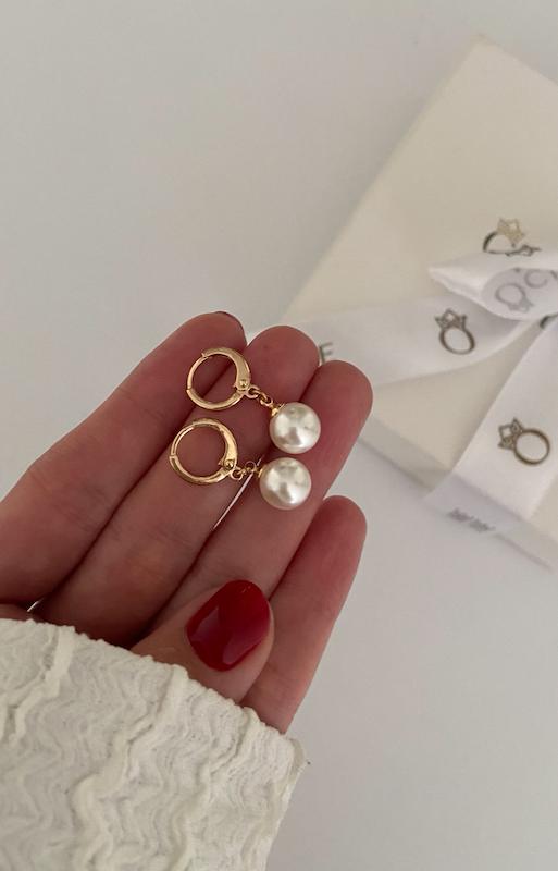 گوشواره مروارید ساده / Medium 