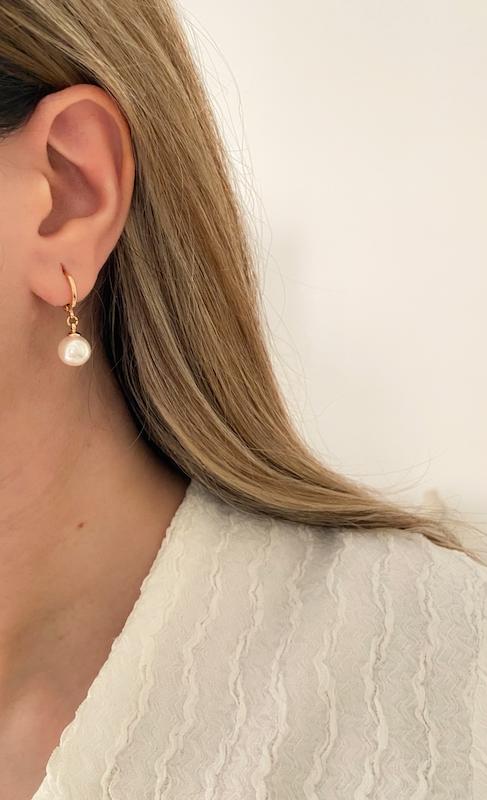 گوشواره مروارید ساده / Medium 