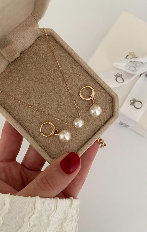 گوشواره مروارید ساده / Medium 