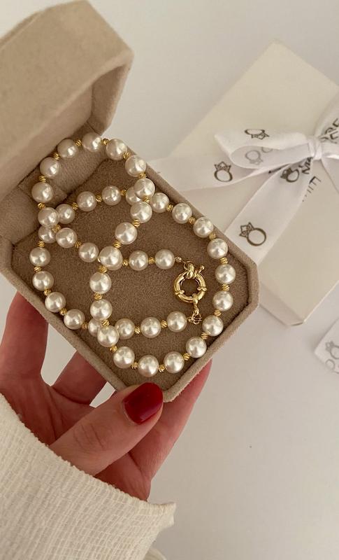 گردنبند تمام مروارید و دوریکا