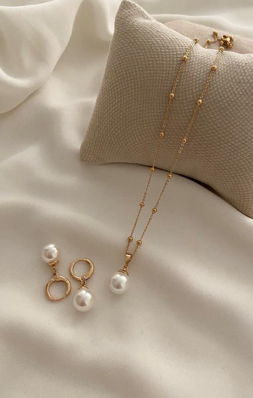 گوشواره مروارید ساده / Large