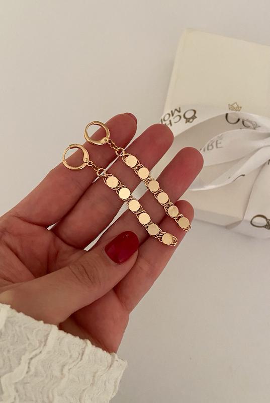 گوشواره پولکی آویز