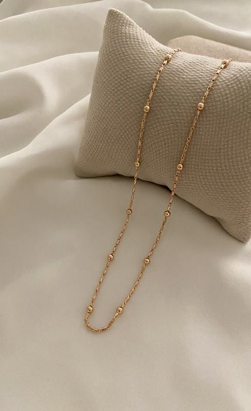 گردنبند گوی زنجیر گره