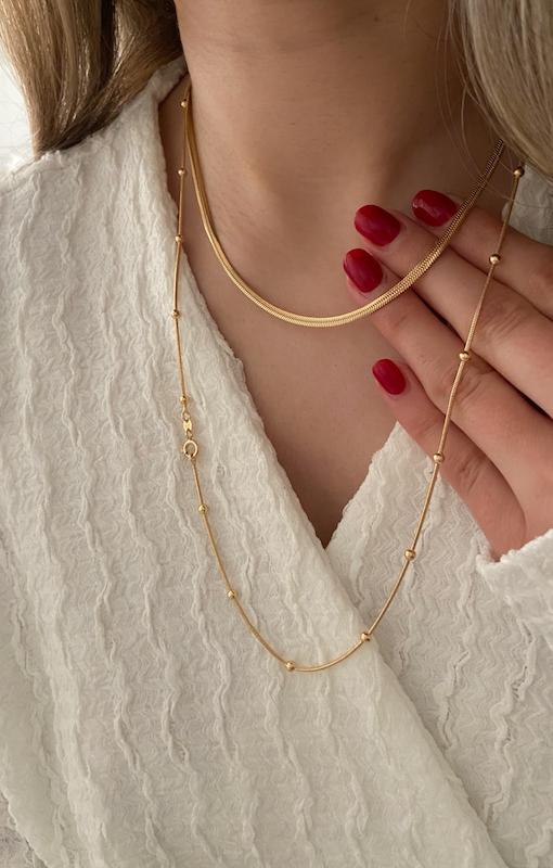 گردنبند گوی ماری / 60cm