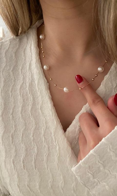 گردنبند گوی و مروارید