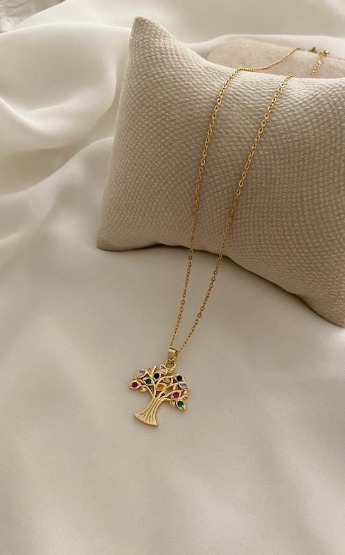 گردنبند درخت اشک رنگی