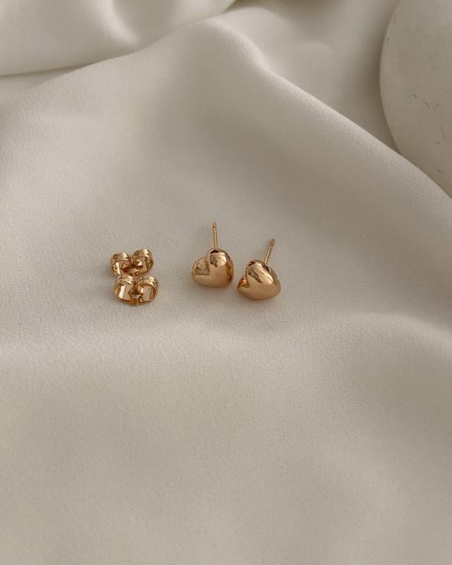 گوشواره قلب تپل / small