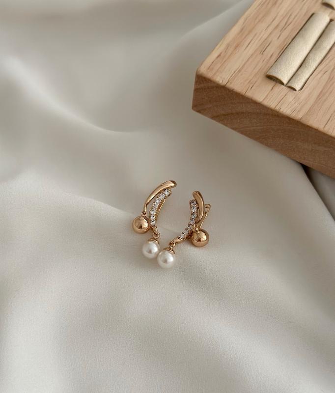 گوشواره گوی و مروارید کلاسینو
