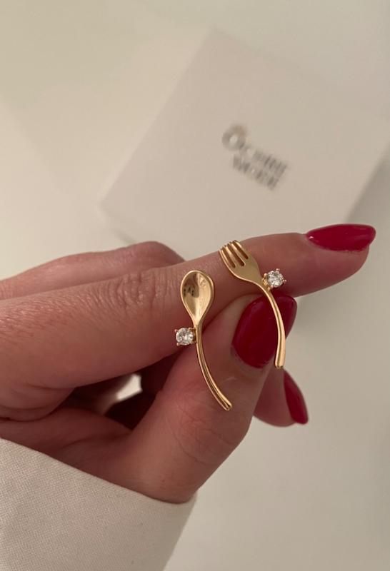 گوشواره قاشق و چنگال