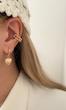 گوشواره قلب آینه ای ساده - Large
