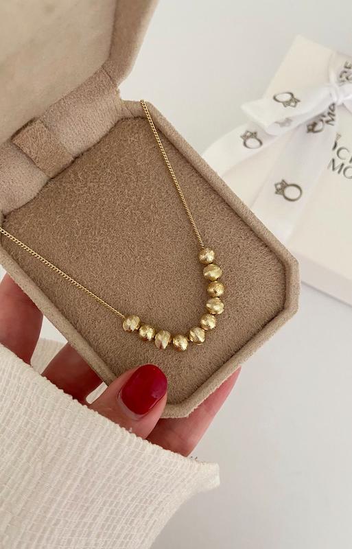 گردنبند گوی تراشدار