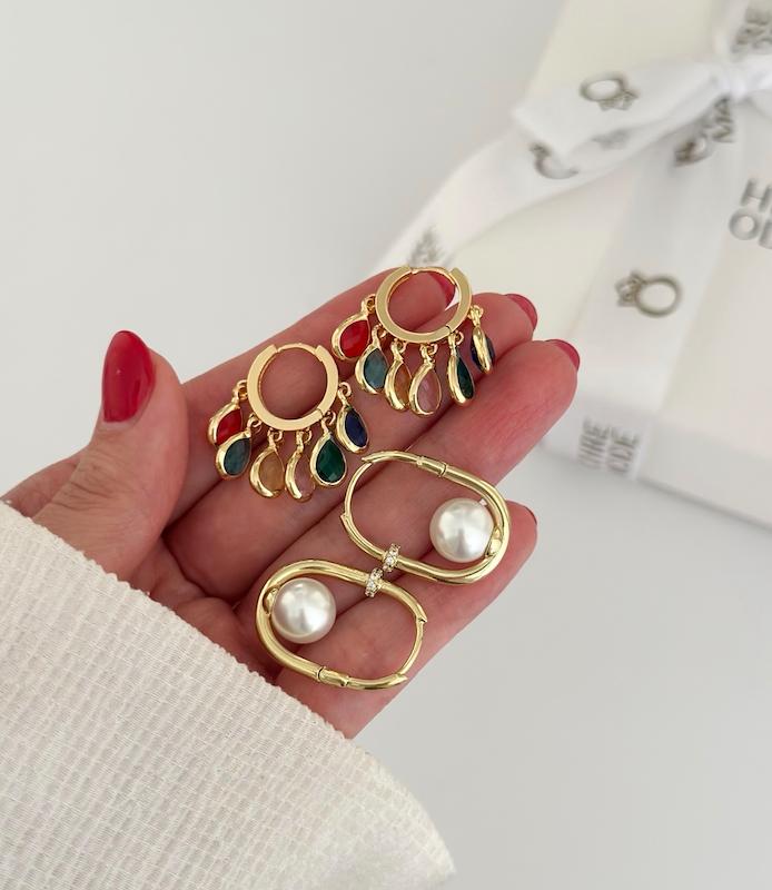 گوشواره آبشاری اشک رنگی