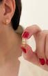 گوشواره حلقه ای نگینی