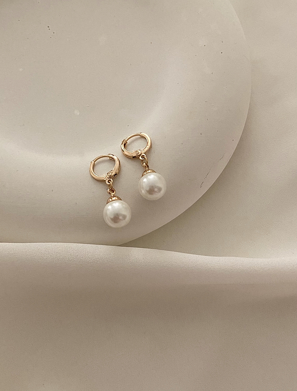 گوشواره مروارید ساده