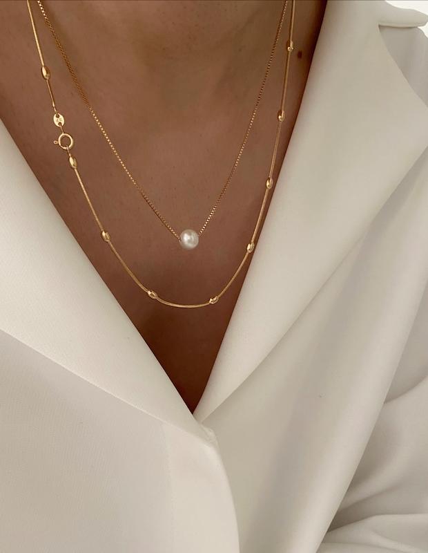 گردنبند مروارید ساده