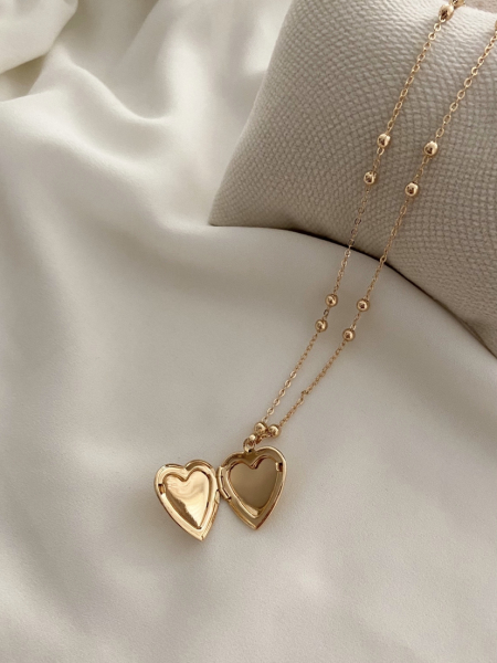 گردنبند لاکت قلب ساده