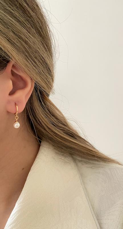 گوشواره مروارید ساده / Small