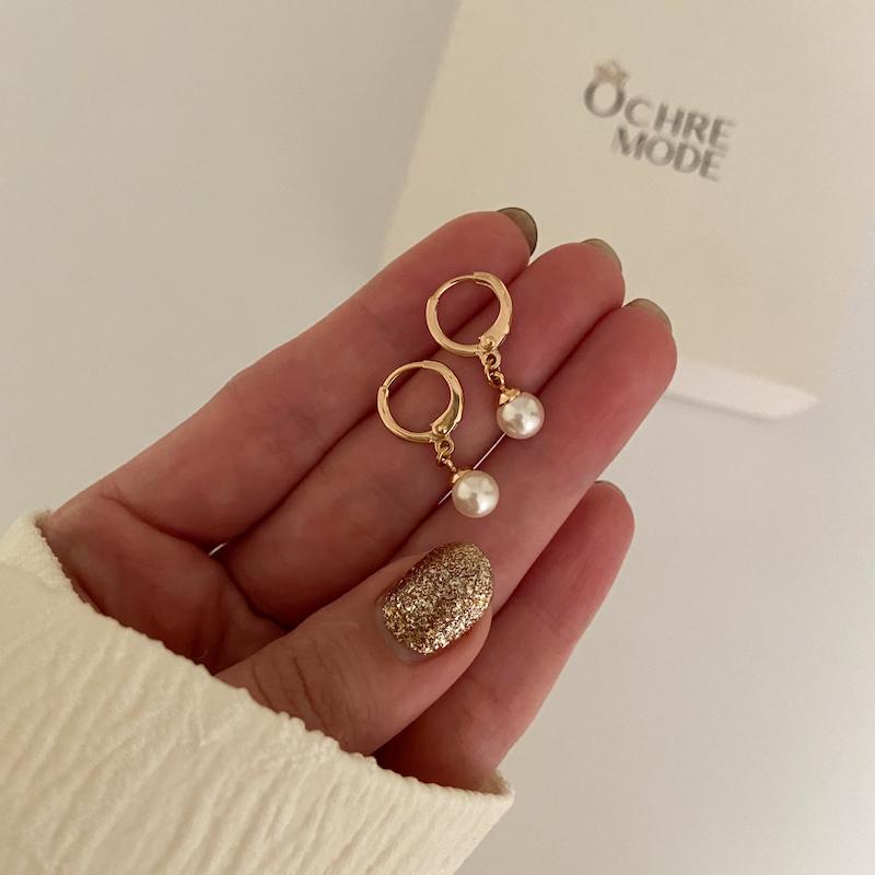 گوشواره مروارید ساده / Small