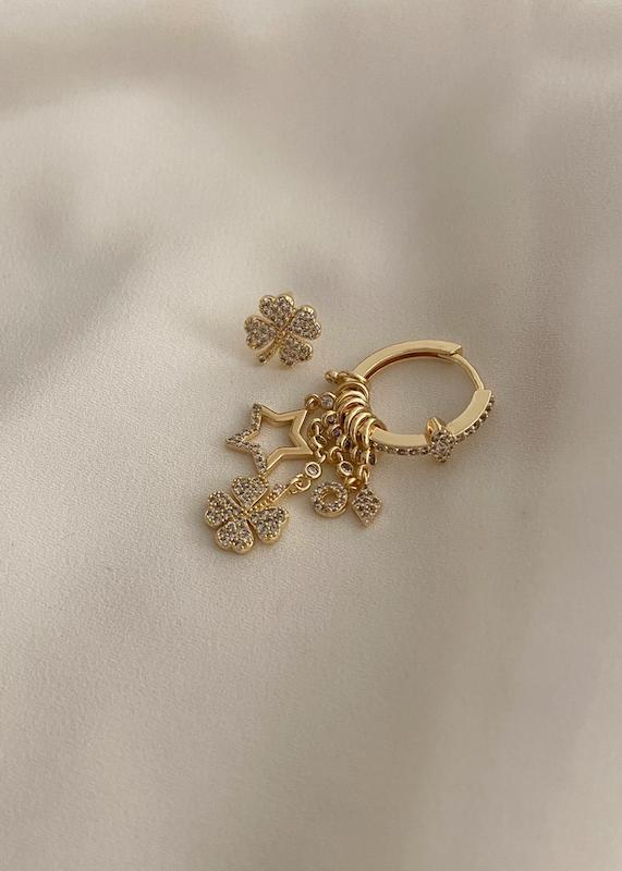 گوشواره شبدر آویز