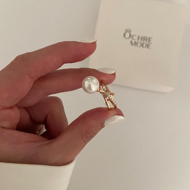 انگشتر مروارید گره