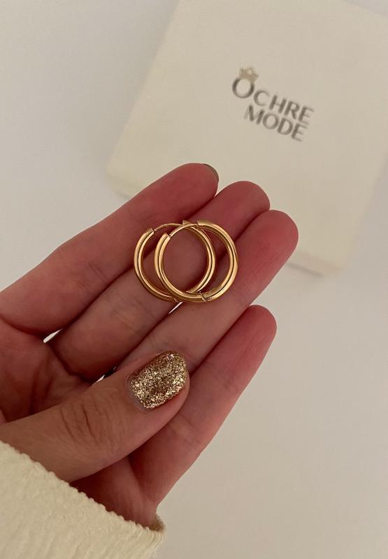 گوشواره حلقه ای ساده متوسط