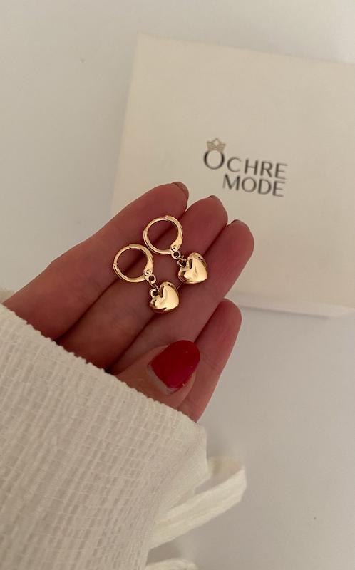 گوشواره قلب ساده / Medium 