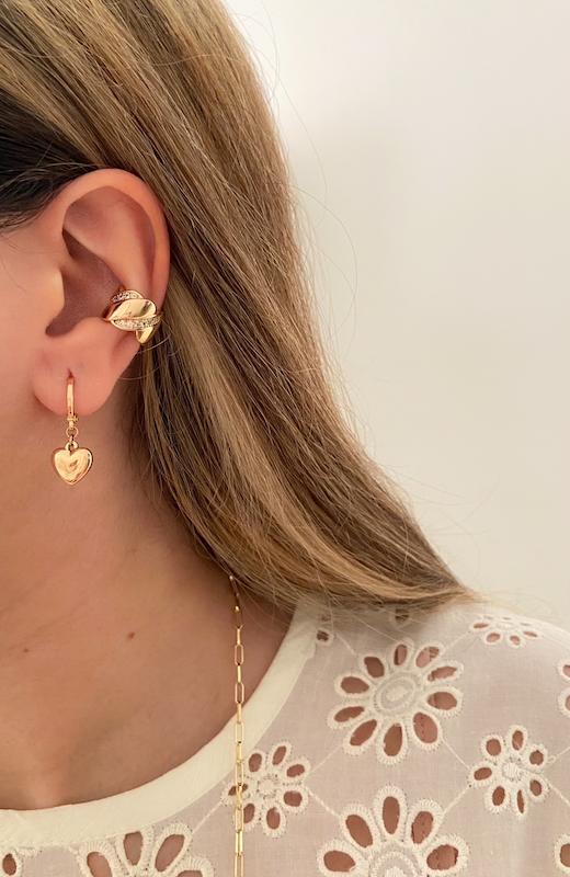 گوشواره قلب ساده / Medium 