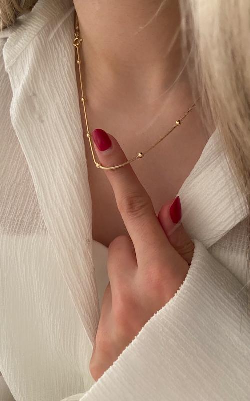 گردنبند هرینگبون گوی دار