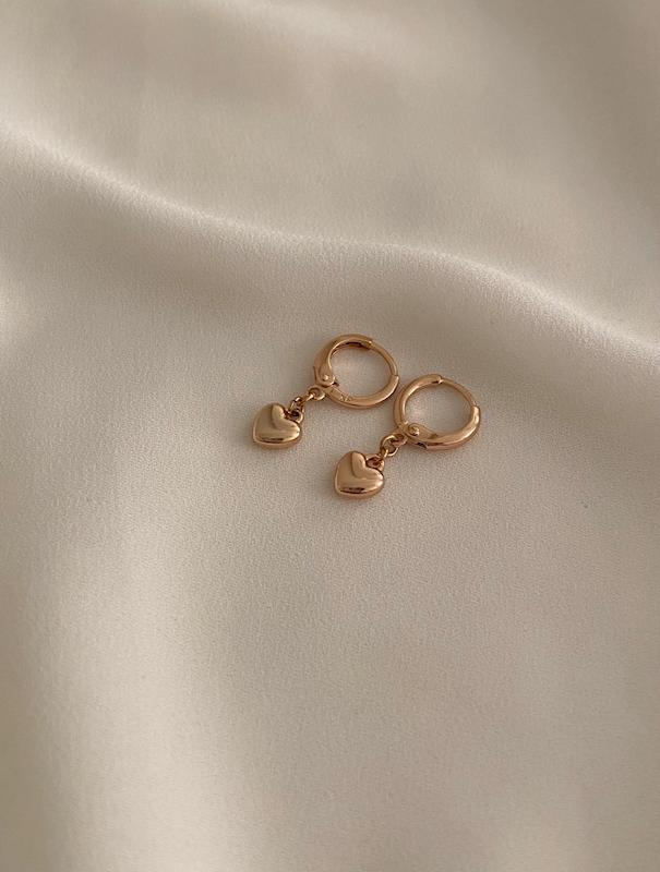 گوشواره قلب ساده /Small