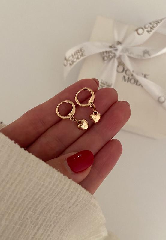 گوشواره قلب ساده /Small
