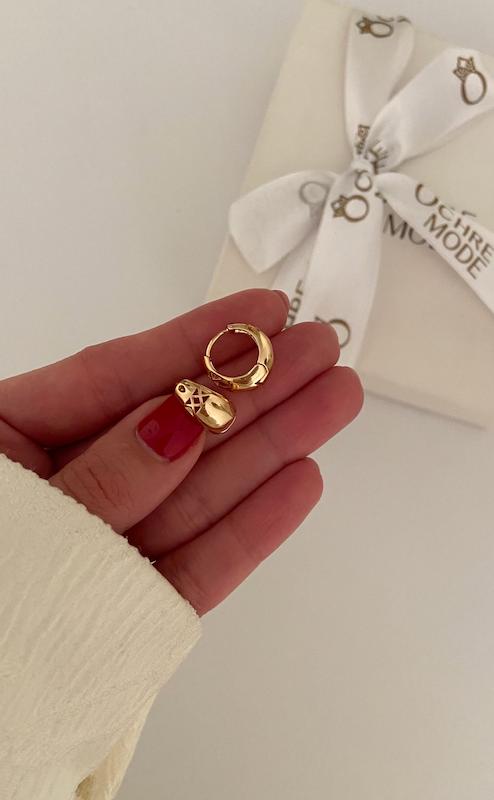 گوشواره حلقه ای ساده هندسی