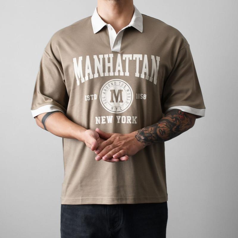 پولوشرت پنبه ای اورسایز ریاست کد 10069