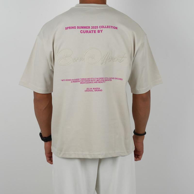 تیشرت پنبه ای اورسایز طرحدار کد 100394