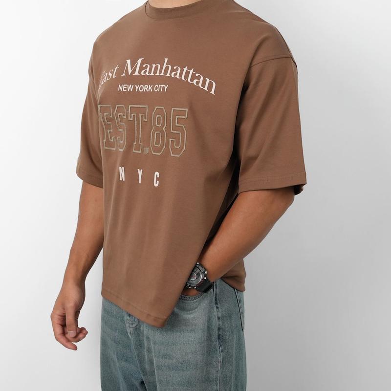 تیشرت پنبه ای اورسایز طرحدار کد 100444