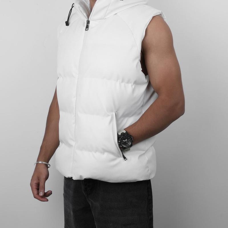 پافر مردانه رگولار فیت چرم کد 10007